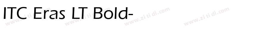 ITC Eras LT Bold字体转换